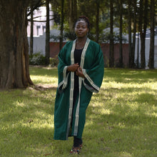 Load image into Gallery viewer, Green Kente LOETO Kimono
