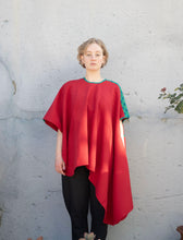 Load image into Gallery viewer, NGWEDI Red and Blue Shweshwe Coat
