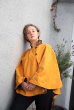 Load image into Gallery viewer, KHAWA Yellow and Brown Shweshwe Reversible Coat
