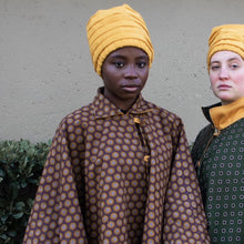 Load image into Gallery viewer, KHAWA Yellow and Brown Shweshwe Reversible Coat
