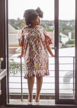 Load image into Gallery viewer, Bottom pleated Ankara dress
