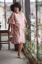 Load image into Gallery viewer, Bottom pleated Ankara dress
