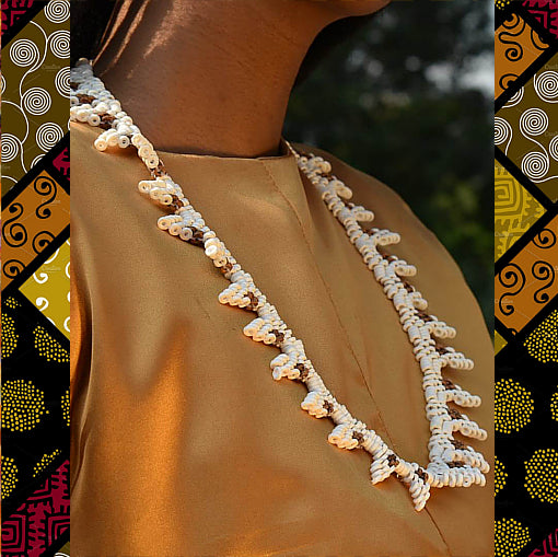 Ostrich Eggshell Necklace